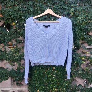 Cropped Grey Sweater